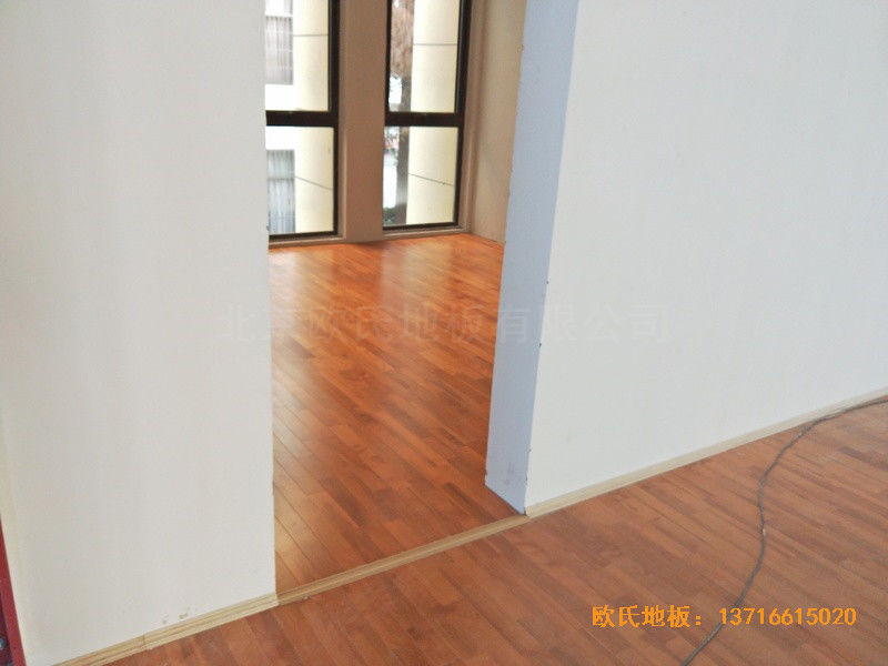 安徽上派學(xué)區(qū)中心學(xué)?；@球館運動木地板施工案例3